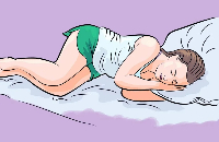 Иллюстрация / Почему Аюрведа рекомендует спать на левом боку?